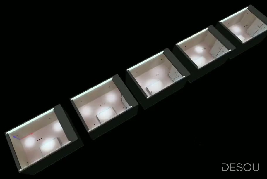Ảnh minh họa: mô phỏng 5 cách phối góc chiếu 15°/24°/36° cho phòng ngủ dùng đèn rọi 10W