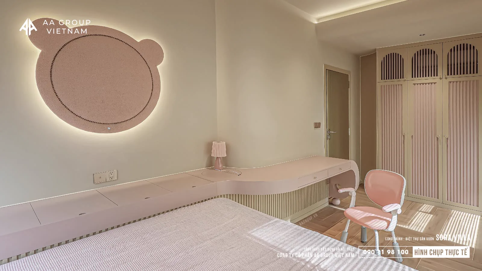 Đèn LED âm trần chống chói Desou tại biệt thự sân vườn SORA Villa